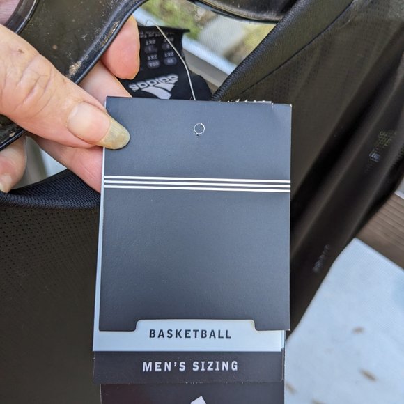 New Adidas B-Cool Black Basketball Jersey 2XT Tall - Picture 4 of 4